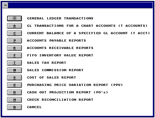 ACCOUNTING REPORT MODULE