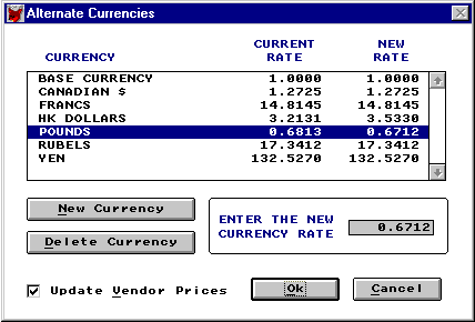 Alternate Currency Screen