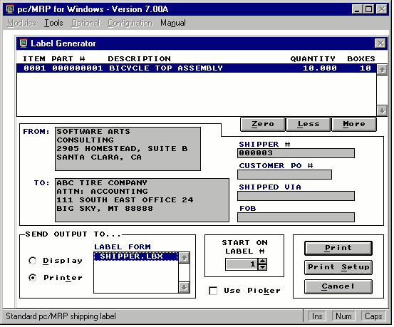 Label Generator