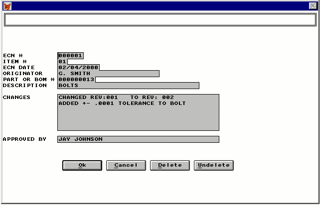 ECN FORM