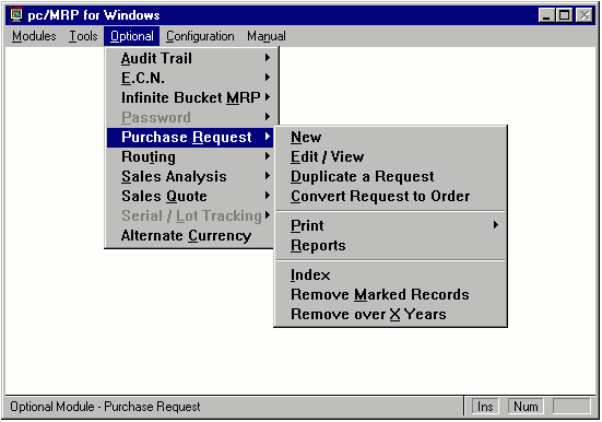 PURCHASE REQUEST MODULE