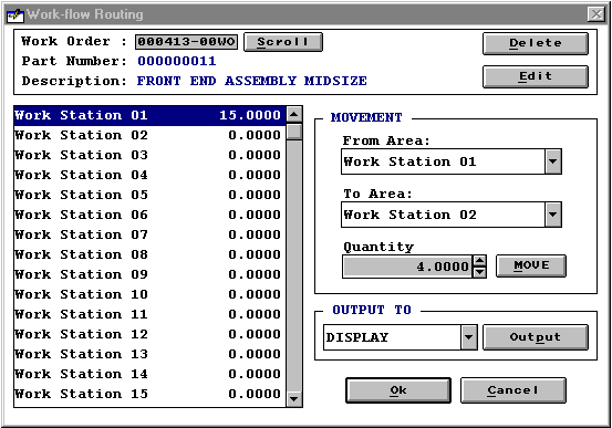 Enter Routing Record